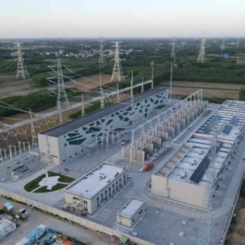 Subestación Xiongdong de 500 kV en la nueva área de Xiong'an
